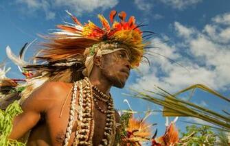 Wallpaper Decoration Dance Male Aboriginal Papua New Guinea