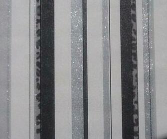 Brand New Black Grey White Silver Glitter Stripe Wallpaper
