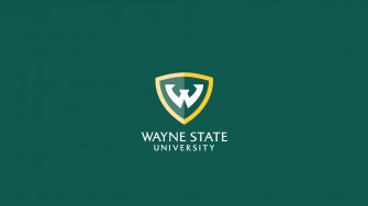 Wayne State University Emblem In Green Wallpaper