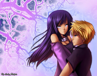 Wallpaper Hinata And Naruto By Ladynaipes