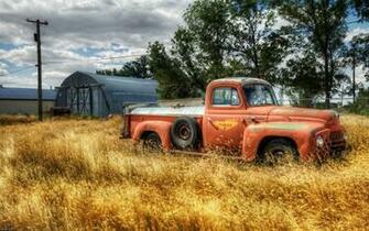 Trucks Rust Vehicles HDr Photography Classic Cars Wallpaper Background