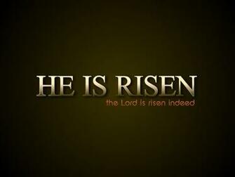 He Is Risen Wallpaper
