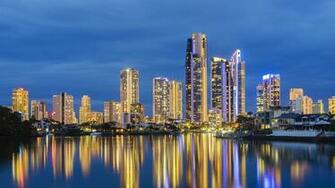 Desktop Wallpaper Melbourne Australia Rivers Evening