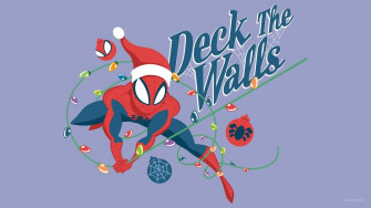 Marvel Holiday Themed Wallpaper Video Call Background From