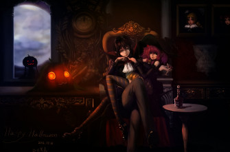 Shoujo Madoka Happy Halloween Anime Wallpaper By