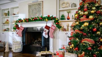 Fireplace Zoom Background Christmas Background That