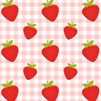 Group Of Seamless Strawberry Pattern Background Labs We Heart It