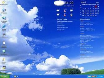 Desktop Calendar Pretty Integrates Wallpaper