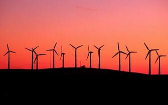 Wind Turbine Computer Wallpaper Desktop Background