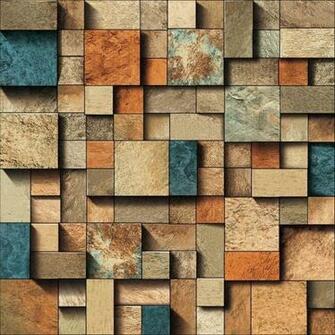 Coloured Marble Blocks Wallpaper A19 8p82 Decor City
