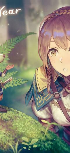Anime Girl Adventurer Forest Light Armor