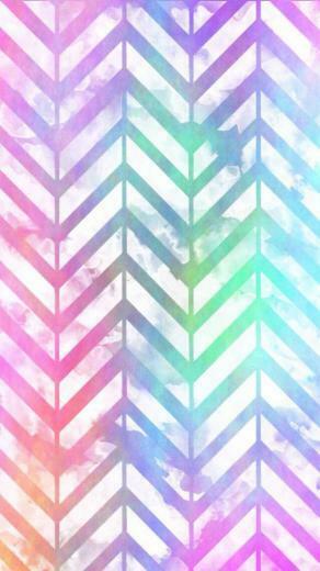 Rainbow Chevron iPhone Wallpaper