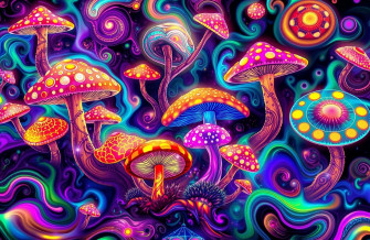 Trippy Shroom Wallpaper
