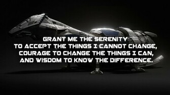 Serenity Prayer Ship Edition Semi Oc Wallpaper