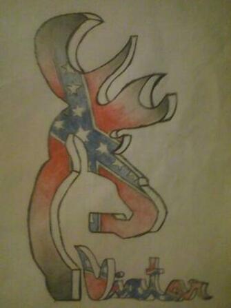 Wallpaper Browning Buck And Doe Phone Rebel Flag