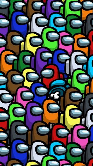 Among Us I Made Phone iPhone Wallpaper
