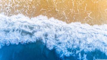 Ocean Aesthetics Desktop Wallpaper On