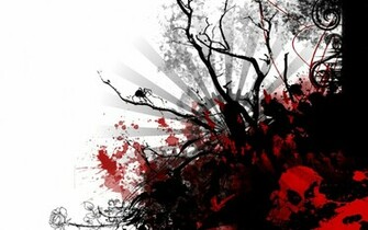 Abstract Skulls Wallpaper