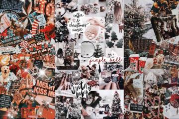 Christmas Winter Desktop Laptop Wallpaper Collage