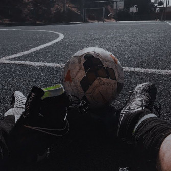 Soccer Ball On Basketball Court Wallpaper