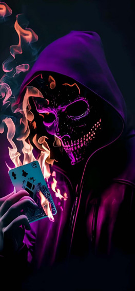 Cool Neon Purple Phone Wallpaper