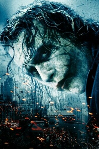 The Dark Knight Heath Ledger Joker iPhone HD Wallpaper