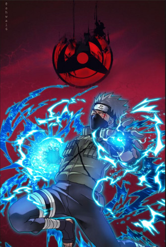 Kakashi Hatake With The Sharingan In Anime