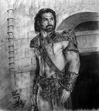 Manu Bennett As Crixus By Josef Semon