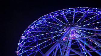 Neon Blue Aesthetic Wallpaper