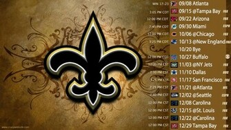 New Orleans Saints Schedule Wallpaper Txmusicfest