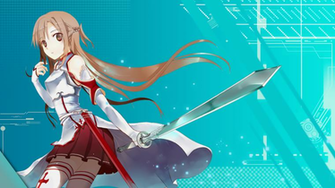 Yuuki Asuna Sword Art Online Long Hair Armor