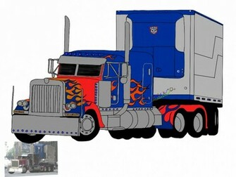 Optimus Prime Truck Wallpaper Wip By