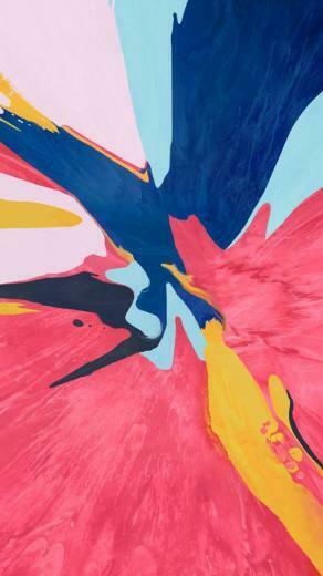 Abstract Colorful iPad Pro 4k Vertical In Macbook