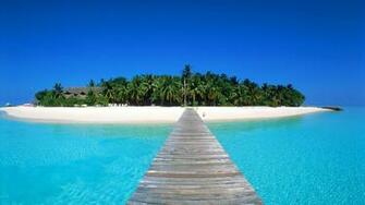 Maldives Island Beach Wallpaper Background Wid