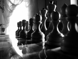 Chess Monochrome Wallpaper Macro