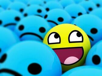 Awesome Smiley Face Wallpaper