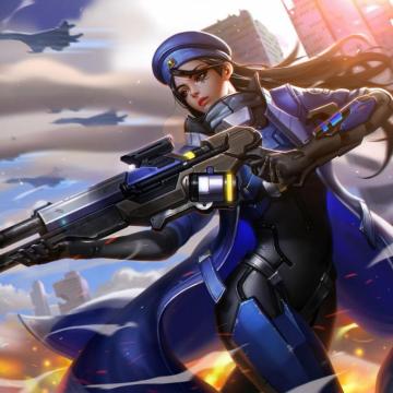 Overwatch Ana Background On Wallpaper 1080p HD