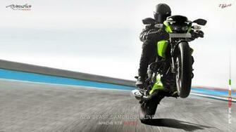 Tvs Apache Rtr Showing Widescreen