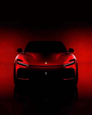 Ferrari Reveals Partial Image Of Purosangue Super Suv