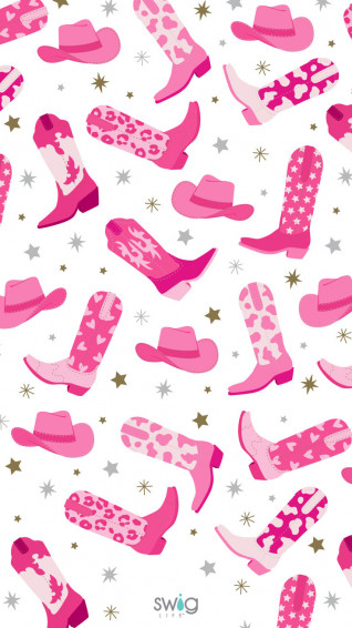 Let S Go Girls Pink Cowgirl Phone Wallpaper