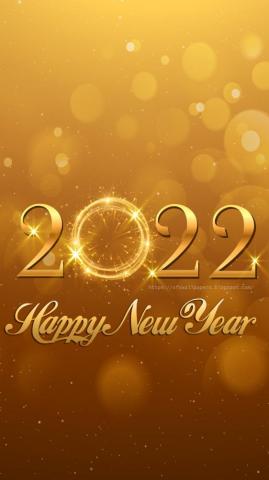Happy New Year Golden Wallpaper