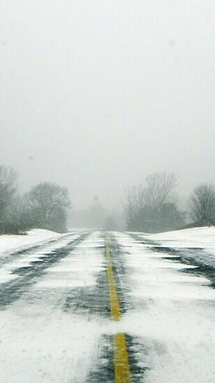 Winter Road Surface Rt Wallpaper