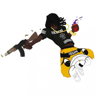 Chief Keef In His Expressive Bang Artwork Wallpaper