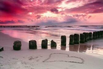 Wallpaper Background Valentine Day Beach Beautiful