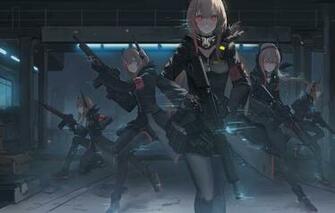Wallpaper Night Weapons Girls Anime Frontline Image For