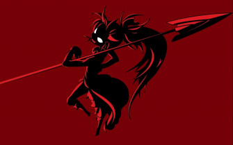 Cute Devil Girl In The City Wallpaper