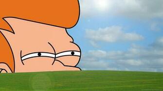 Futurama Fry On A Standard Desktop Wallpaper