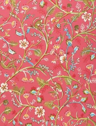 Guadeloupe Floral Wallpaper Bright And Bold Pink With Wild