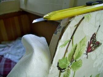 Off The Excess Fabric Cuts Very Easy Just Like Wallpaper