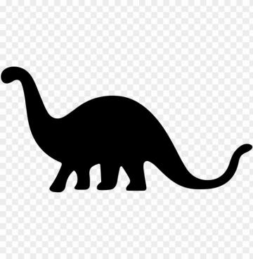 Silhouette Whiskers Art Baby Dino Transprent Png